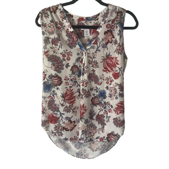 Adrienne Vittadini Women's Size Small Floral Boho Sleeveless Top - Picture 1 of 8